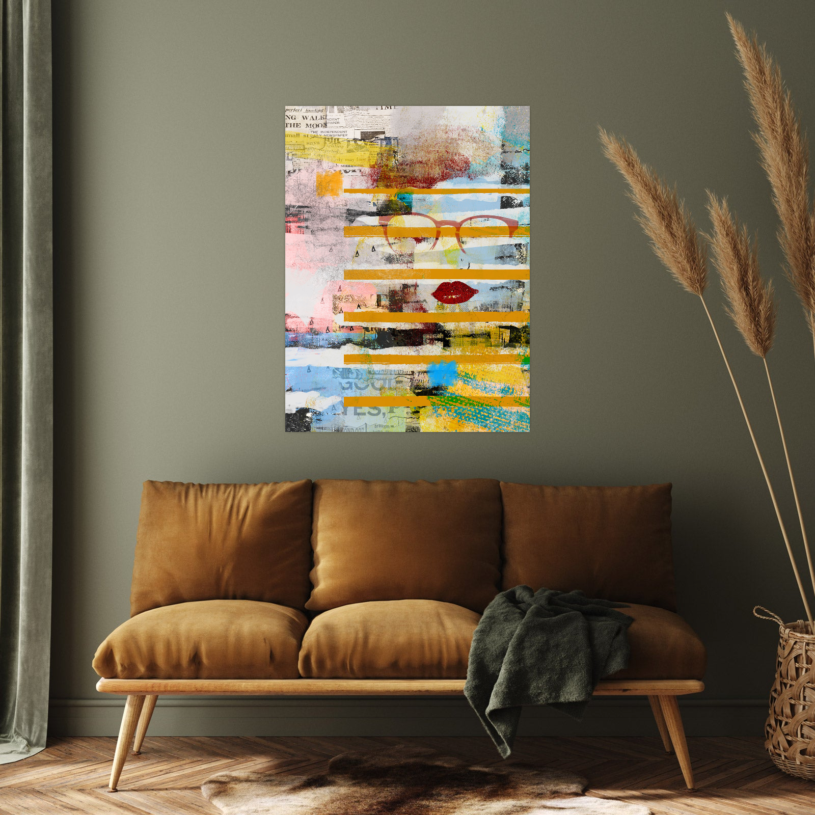 Umetnička slika ​Kolažna Priča na platnu - NS Canvas Shop