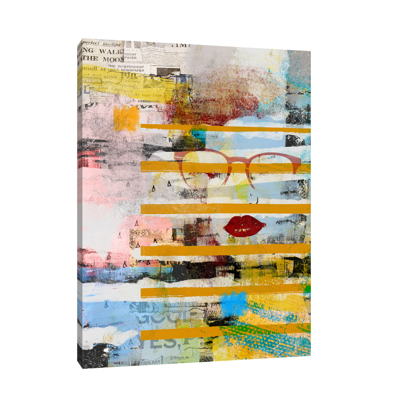 Umetnička slika ​Kolažna Priča na platnu - NS Canvas Shop