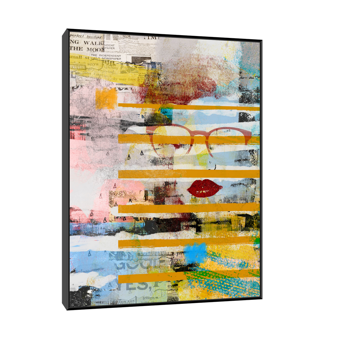 Umetnička slika ​Kolažna Priča na platnu - NS Canvas Shop