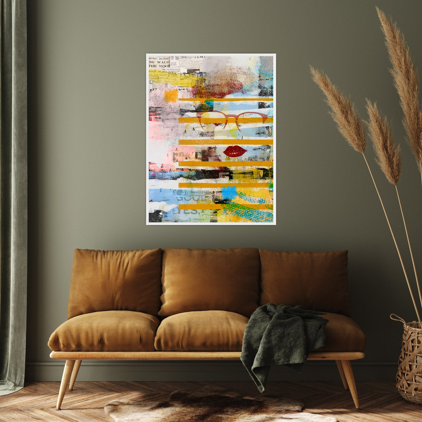 Umetnička slika ​Kolažna Priča na platnu - NS Canvas Shop