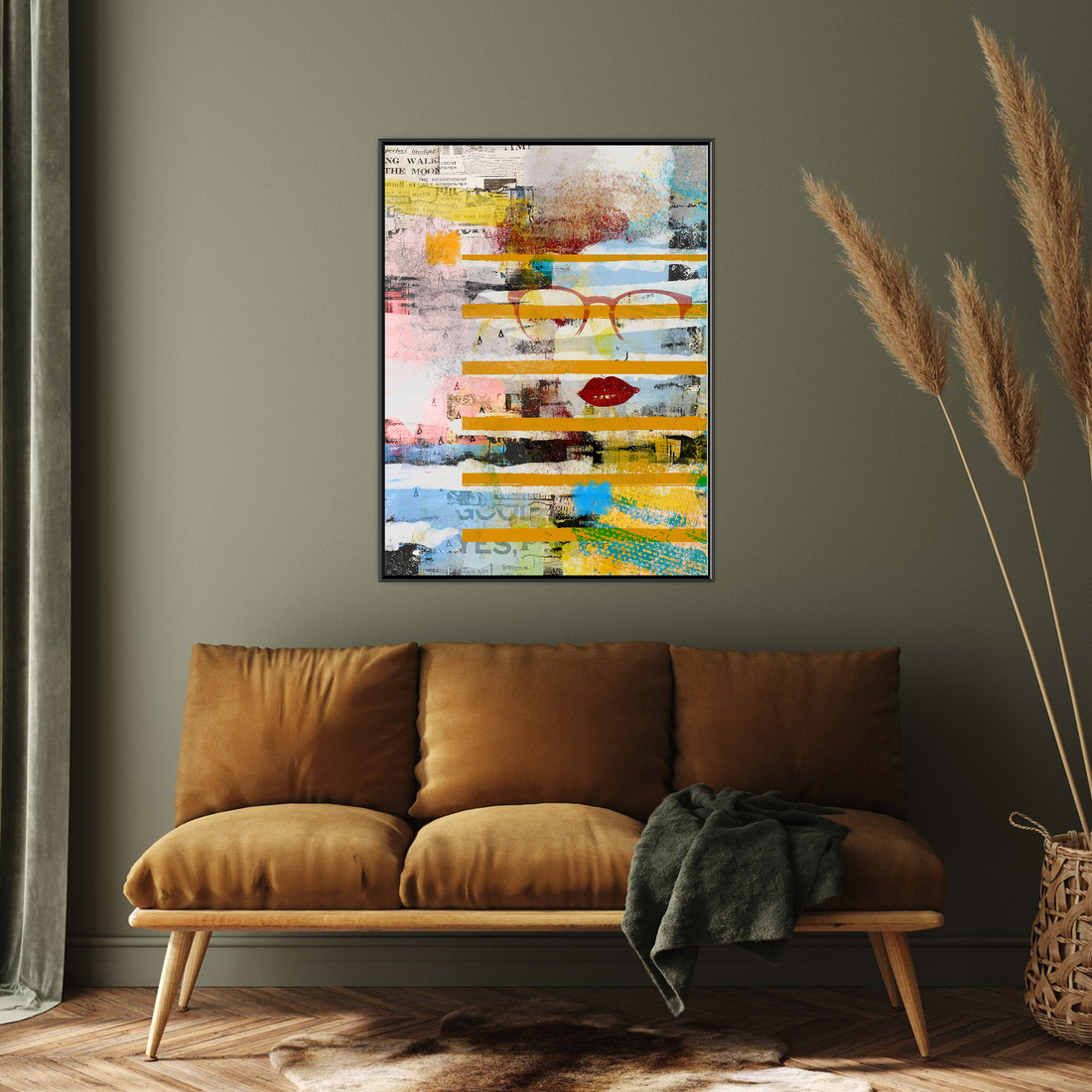 Umetnička slika ​Kolažna Priča na platnu - NS Canvas Shop
