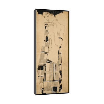 Umetnička slika ​Standing Girl, Egon Schiele na platnu - NS Canvas Shop