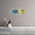 Umetnička slika ​Šareni slon na platnu - NS Canvas Shop