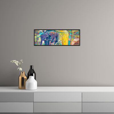 Umetnička slika ​Šareni slon na platnu - NS Canvas Shop