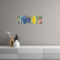 Umetnička slika ​Šareni slon na platnu - NS Canvas Shop