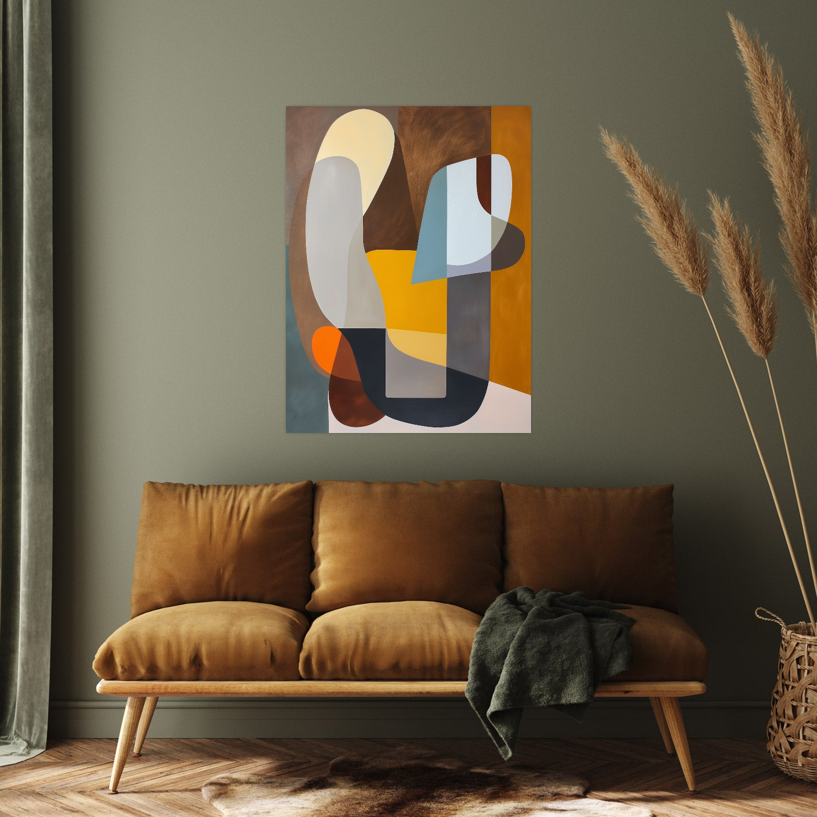 Umetnička slika ​Kompozicija III na platnu - NS Canvas Shop
