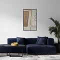 Umetnička slika ​Kompozicija braon i bež II na platnu - NS Canvas Shop