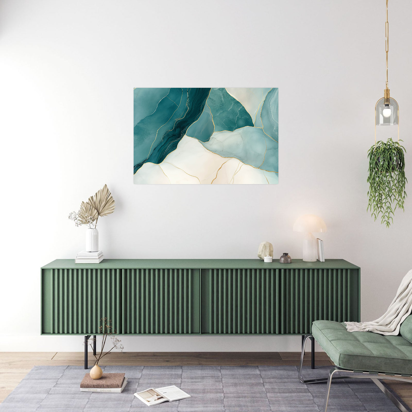 Kompozicija sa oker detaljima