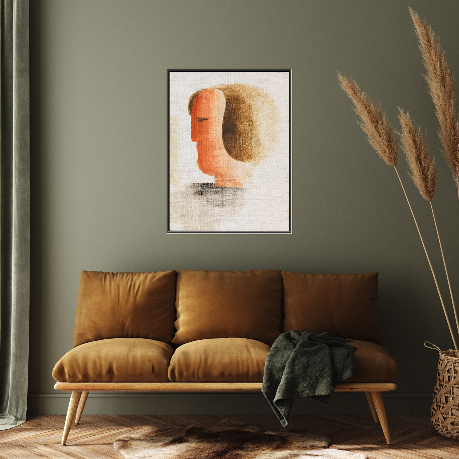 Umetnička slika ​Kopf nach links, Oskar Schlemmer na platnu - NS Canvas Shop