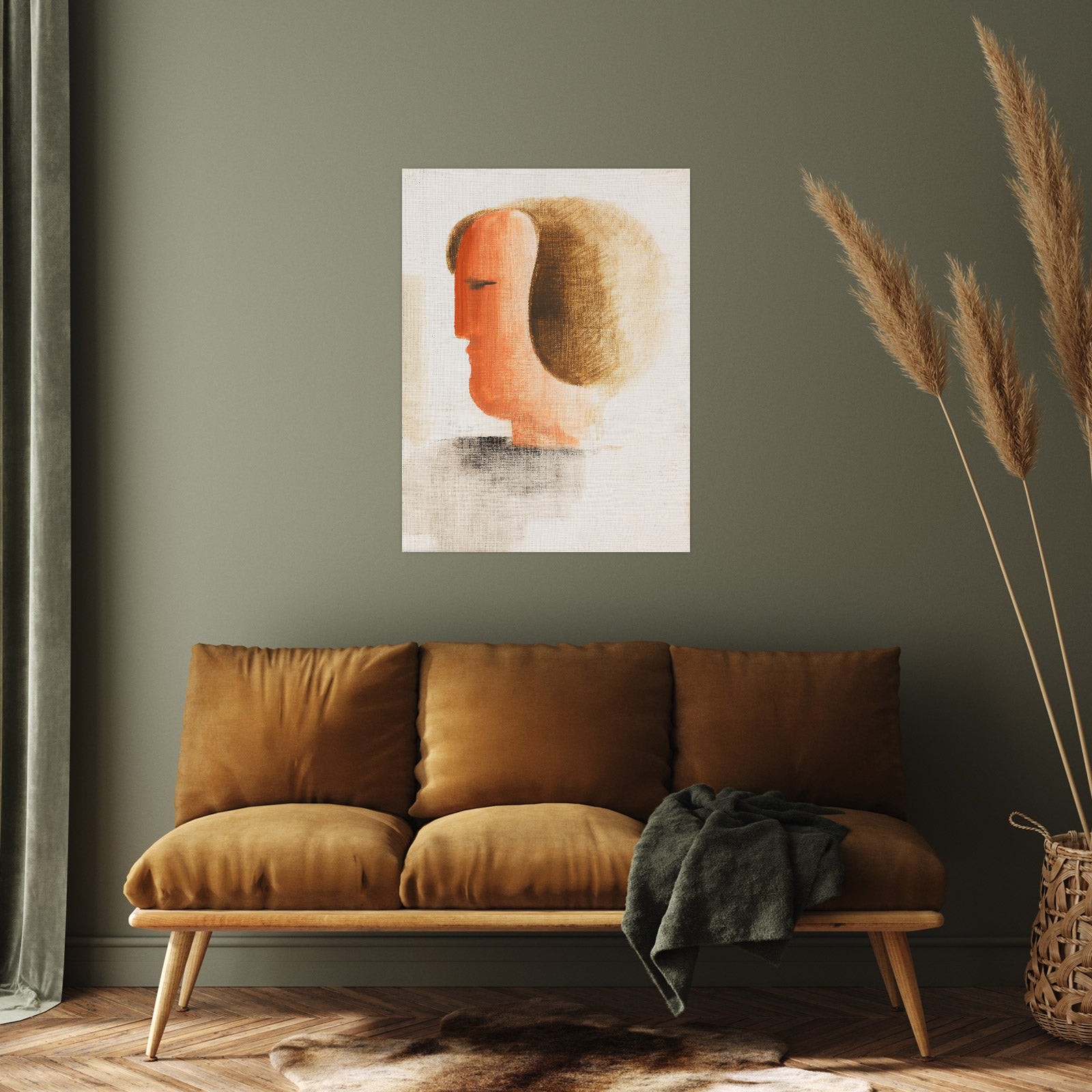 Umetnička slika ​Kopf nach links, Oskar Schlemmer na platnu - NS Canvas Shop