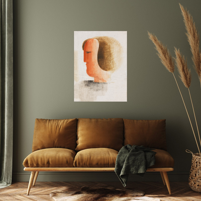 Umetnička slika ​Kopf nach links, Oskar Schlemmer na platnu - NS Canvas Shop