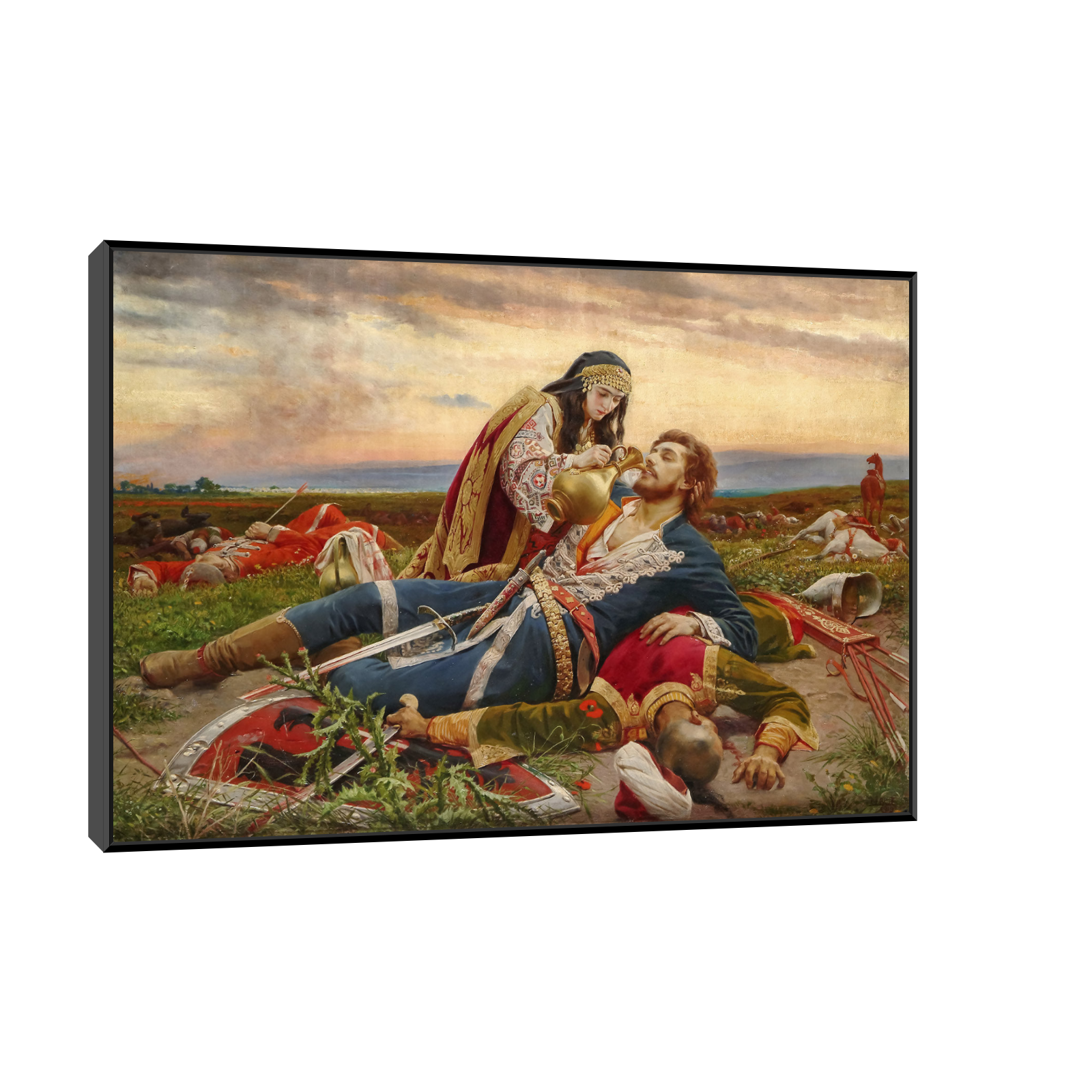 Umetnička slika ​Kosovka Devojka, Uroš Predić na platnu - NS Canvas Shop