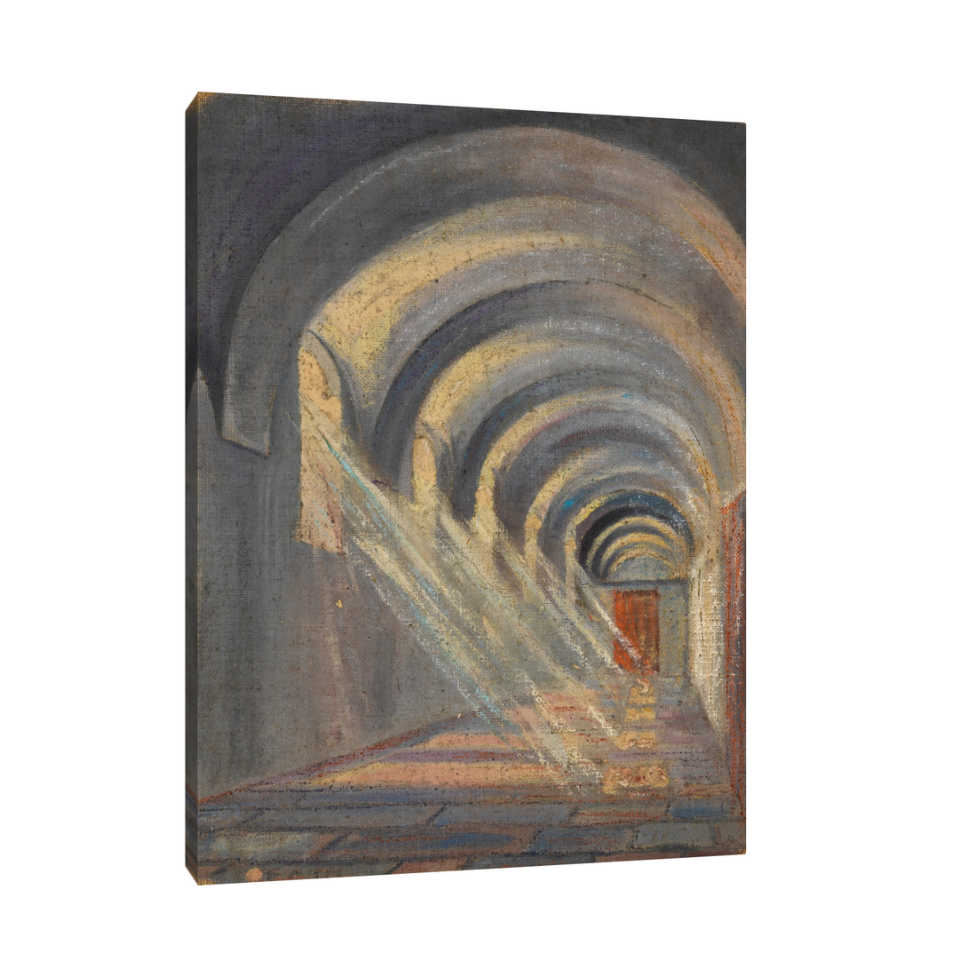Umetnička slika ​Kreuzgang mit einfallendem Sonnenlicht, Egon Schiele na platnu - NS Canvas Shop