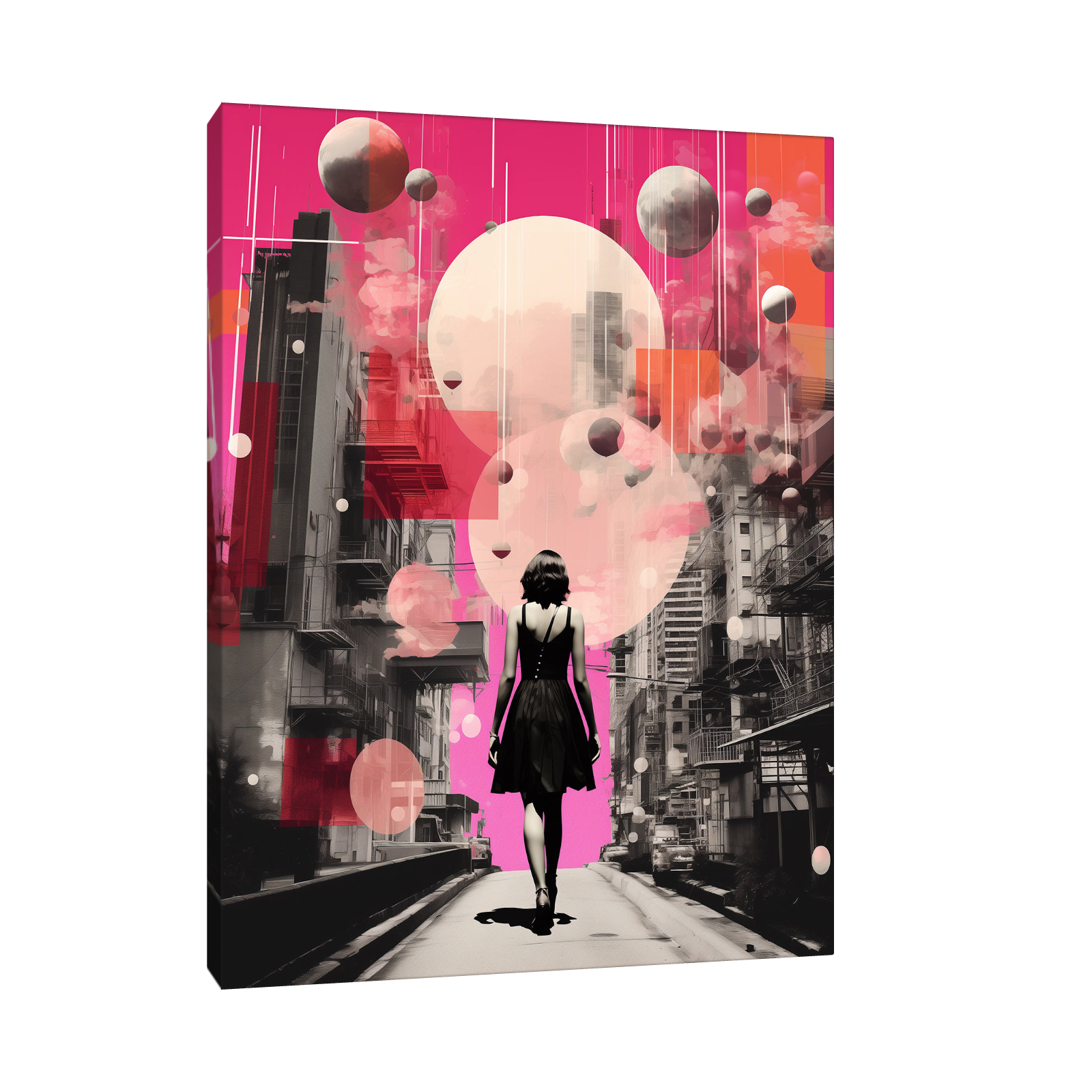 Umetnička slika ​Kroz grad na platnu - NS Canvas Shop