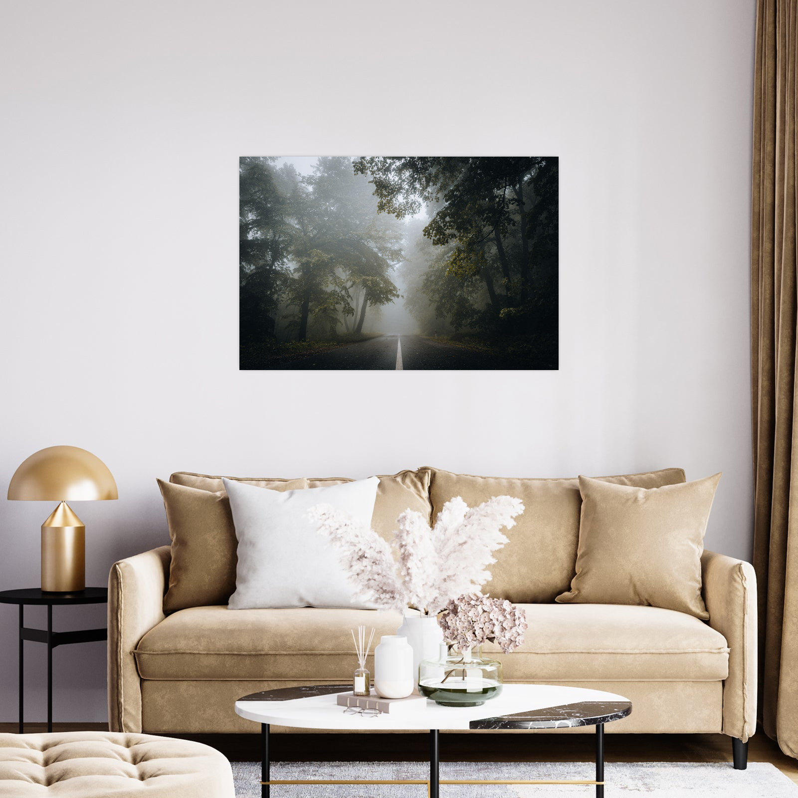 Umetnička slika ​Kroz šumu na platnu - NS Canvas Shop