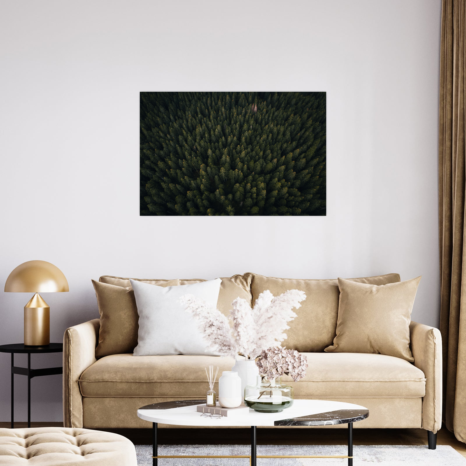 Umetnička slika ​Kroz šumu na platnu - NS Canvas Shop