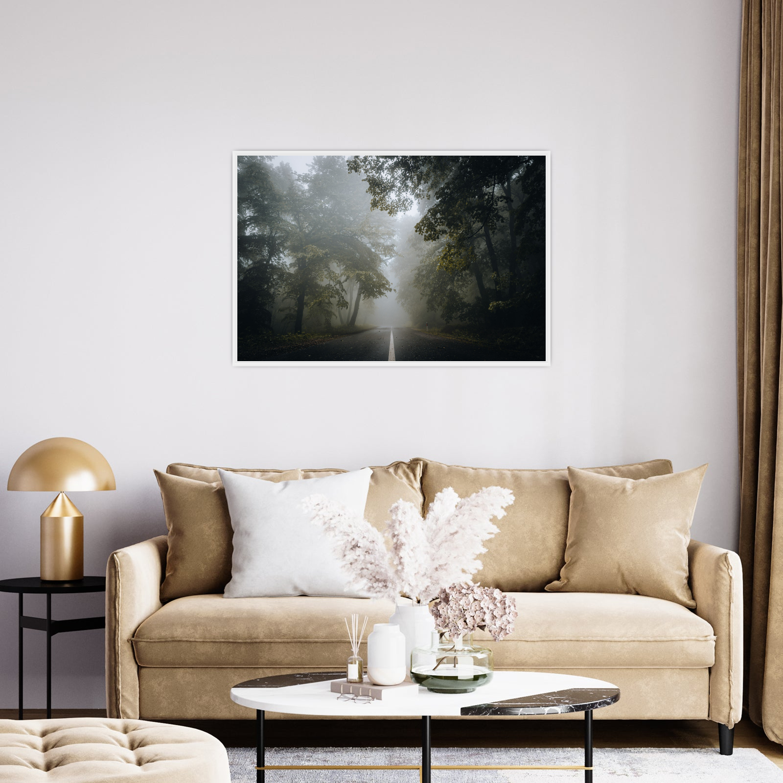 Umetnička slika ​Kroz šumu na platnu - NS Canvas Shop