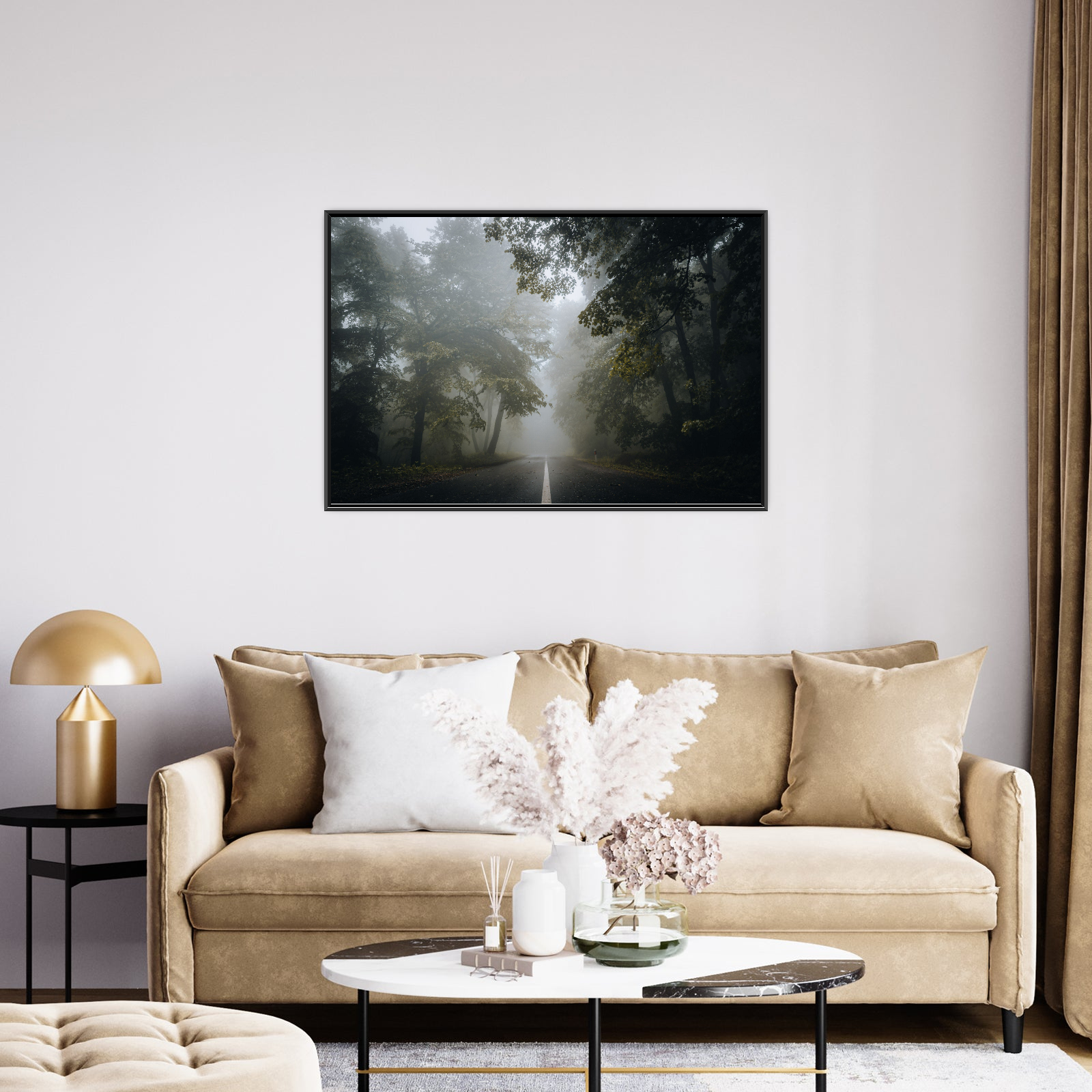 Umetnička slika ​Kroz šumu na platnu - NS Canvas Shop