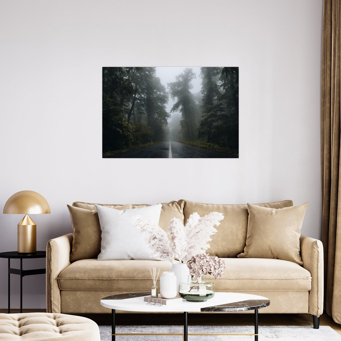 Umetnička slika ​Kroz šumu IV na platnu - NS Canvas Shop