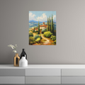 Umetnička slika ​Kuća kraj putića na platnu - NS Canvas Shop
