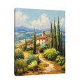 Umetnička slika ​Kuća kraj putića na platnu - NS Canvas Shop