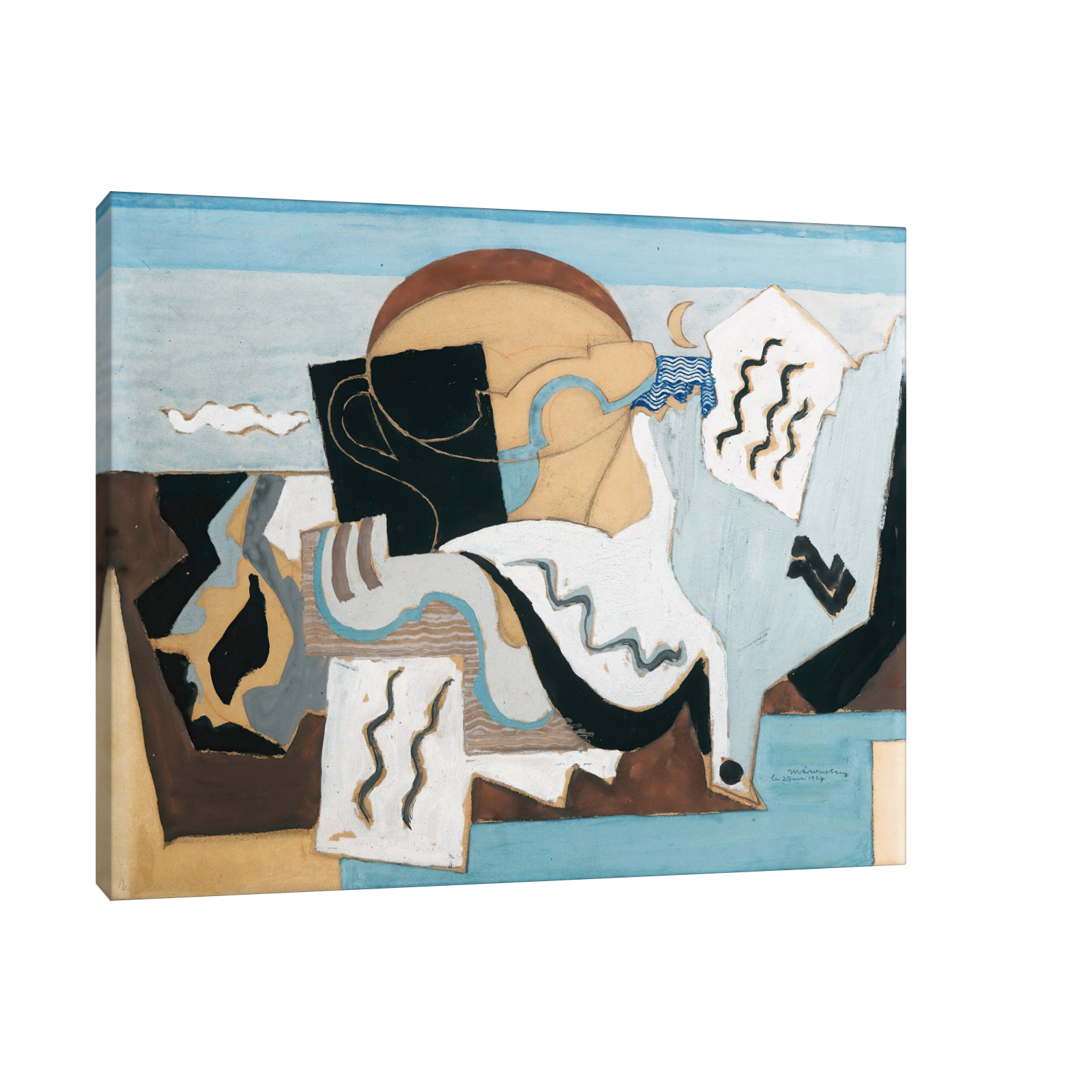 Umetnička slika ​La Colombe Poignardée, Louis Marcoussis na platnu - NS Canvas Shop