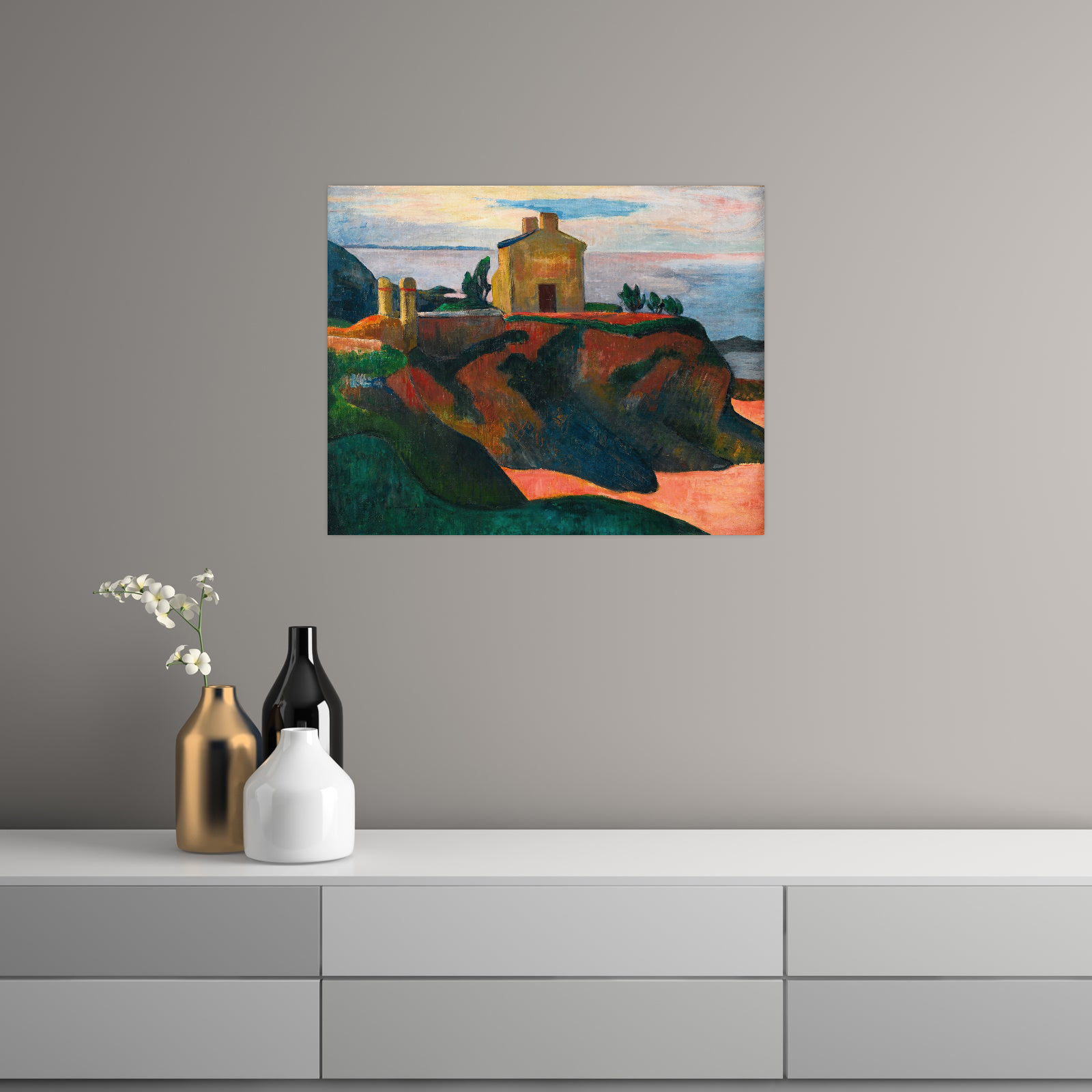 Umetnička slika ​La Maison Du Pan-Du, Paul Gauguin na platnu - NS Canvas Shop