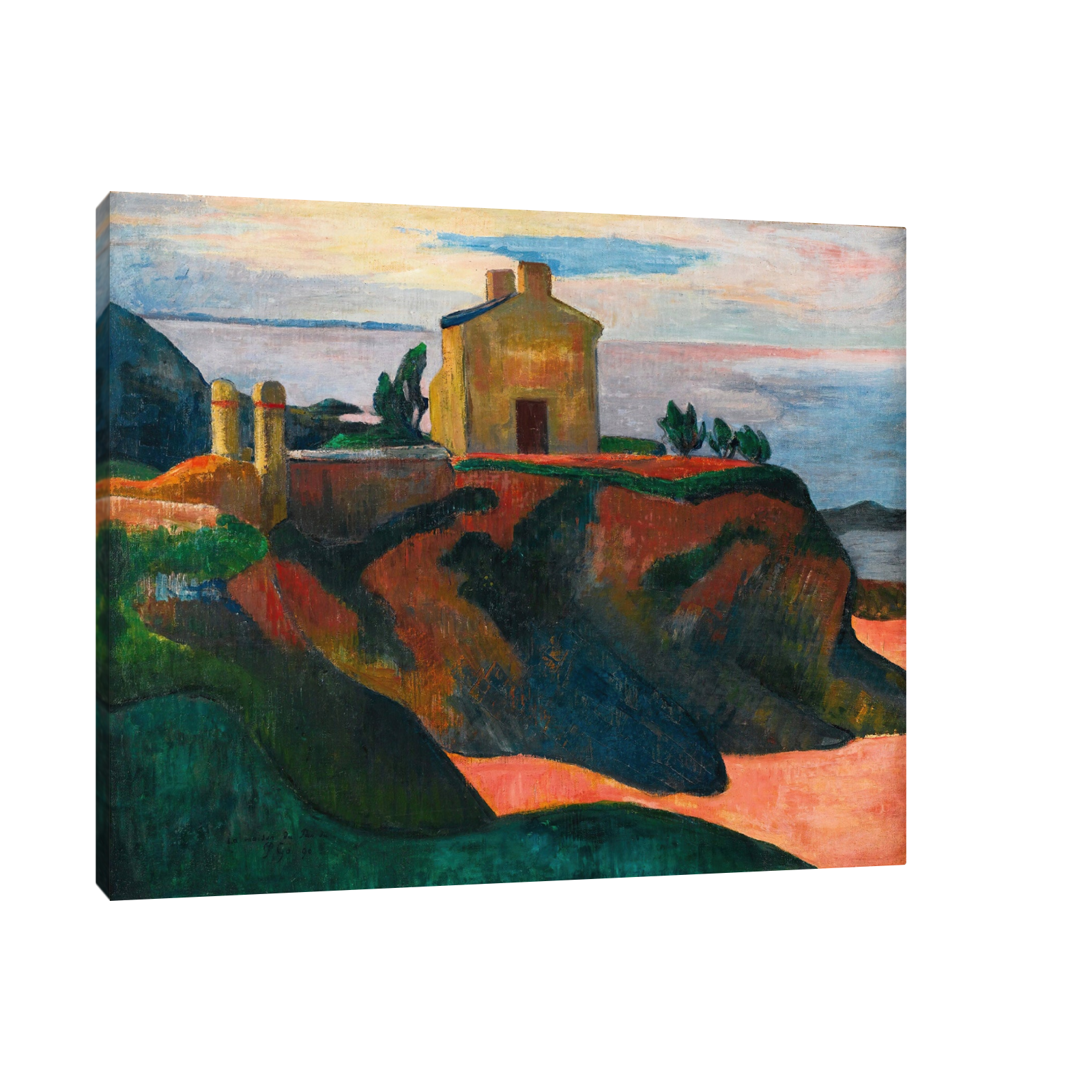 Umetnička slika ​La Maison Du Pan-Du, Paul Gauguin na platnu - NS Canvas Shop