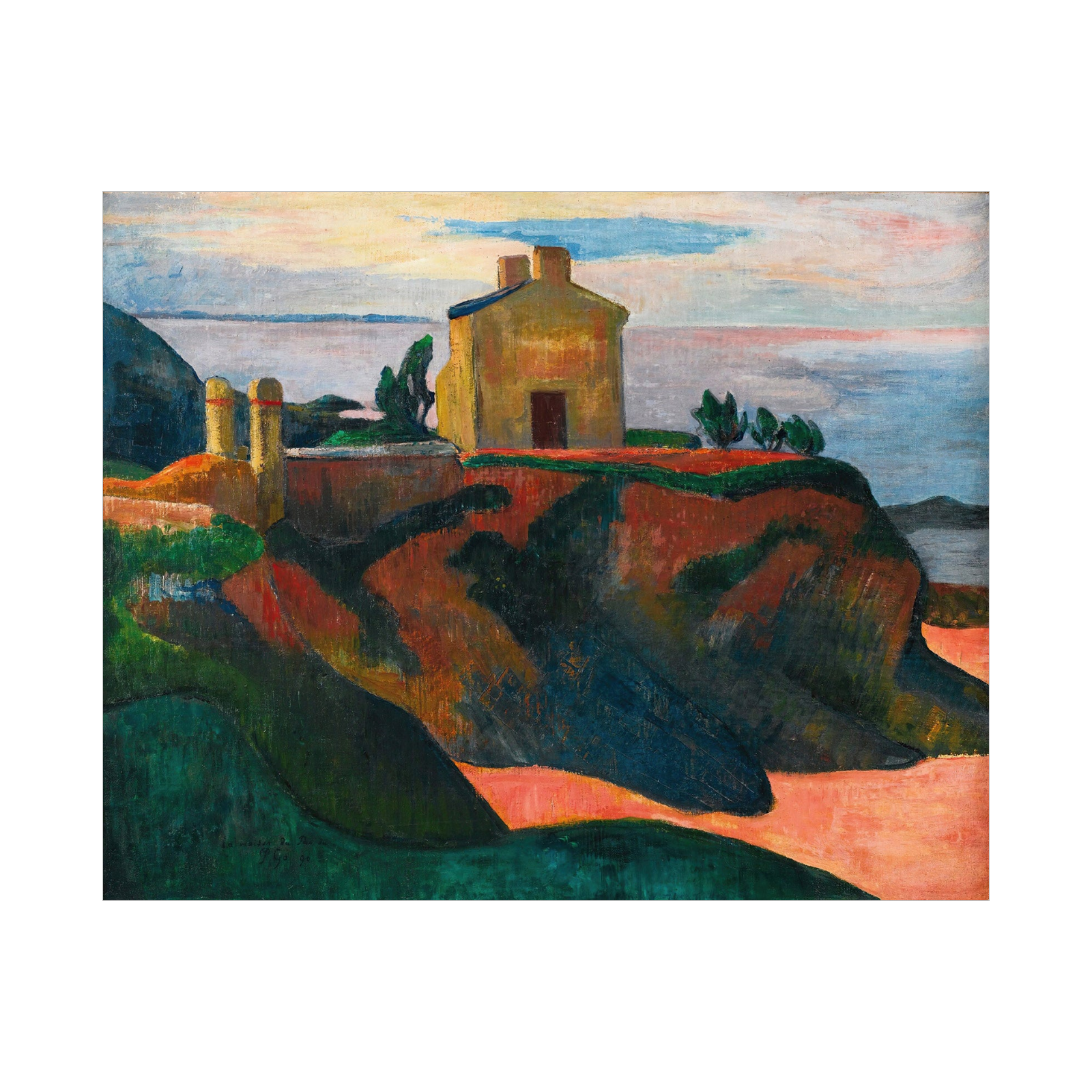 Umetnička slika ​La Maison Du Pan-Du, Paul Gauguin na platnu - NS Canvas Shop