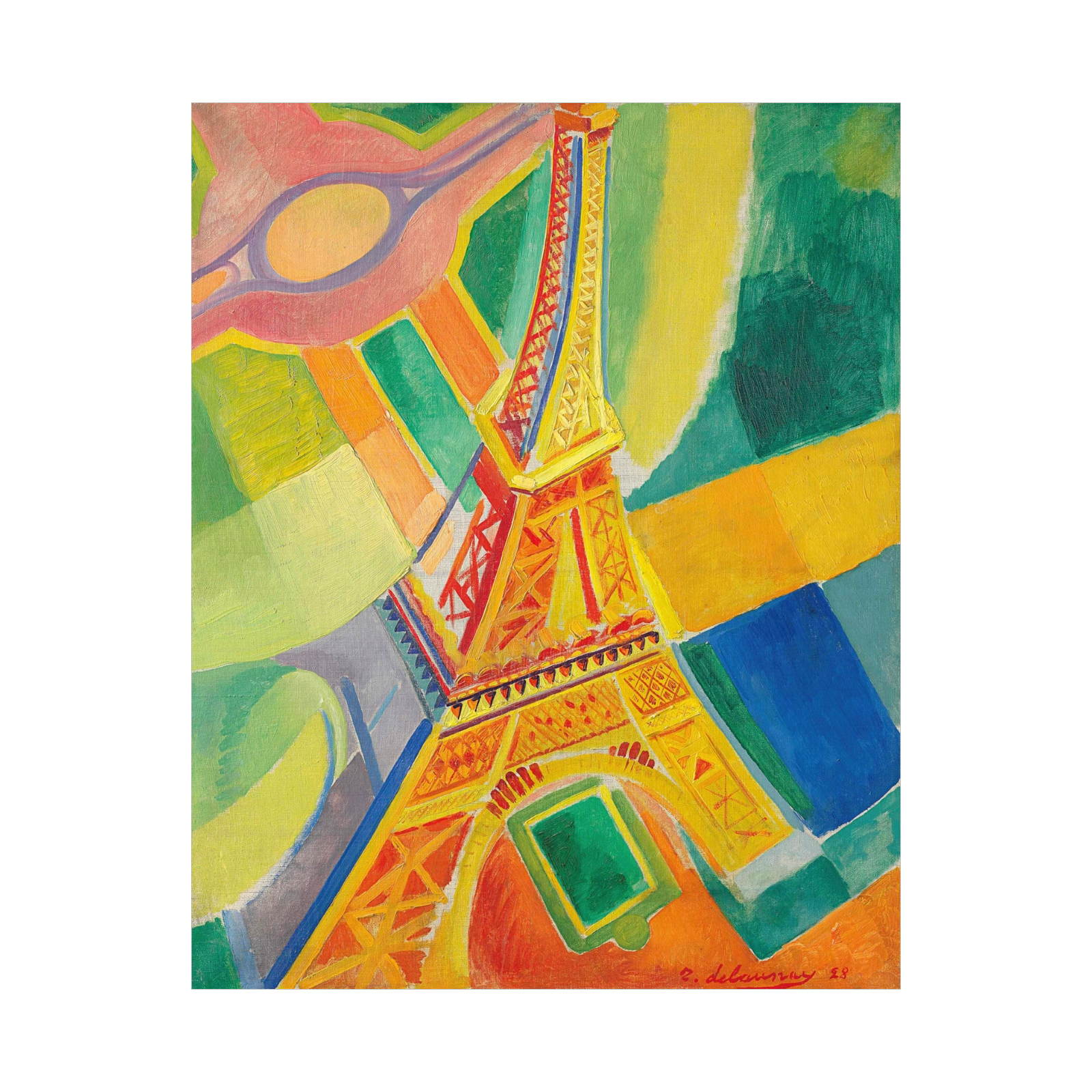 Umetnička slika ​La Tour Eiffel, Robert Delaunay na platnu - NS Canvas Shop