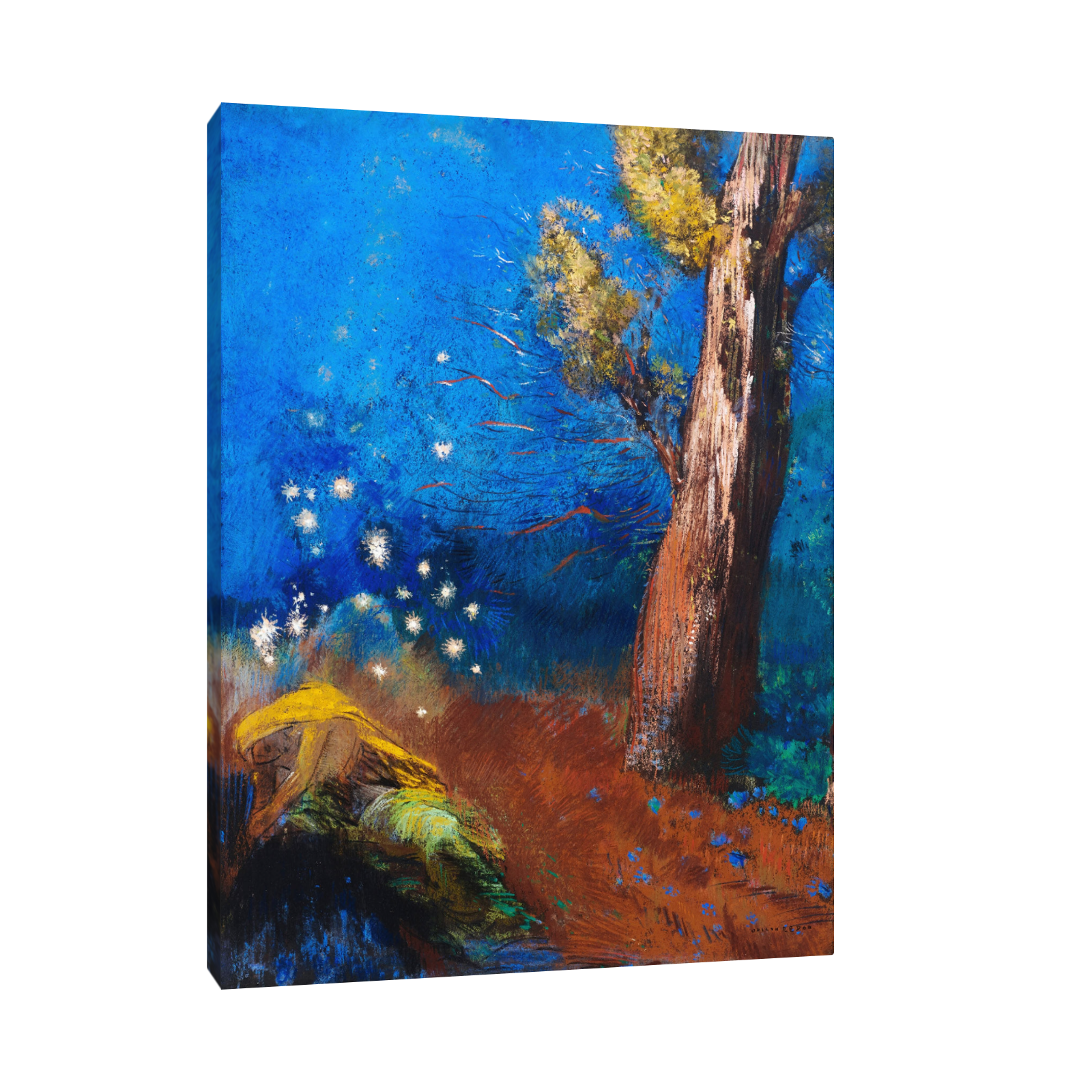 Umetnička slika ​La mort de Bouddha, Odilon Redon na platnu - NS Canvas Shop