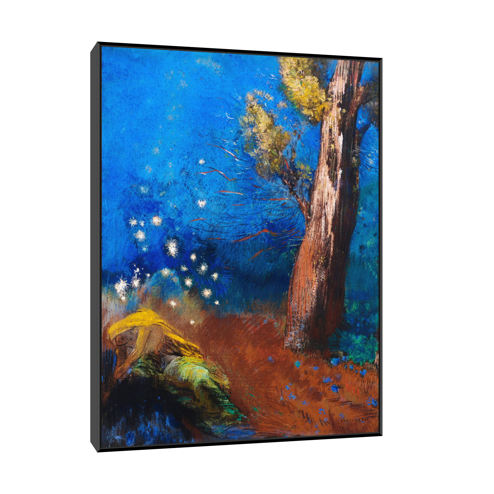 Umetnička slika ​La mort de Bouddha, Odilon Redon na platnu - NS Canvas Shop