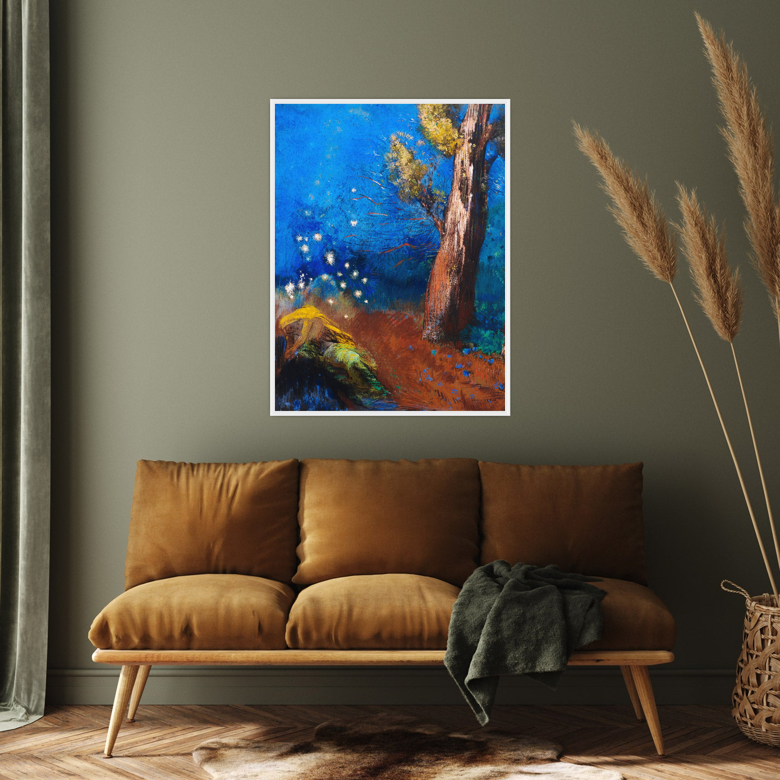 Umetnička slika ​La mort de Bouddha, Odilon Redon na platnu - NS Canvas Shop
