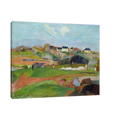 Umetnička slika ​Landscape at Le Pouldu, Paul Gauguin na platnu - NS Canvas Shop