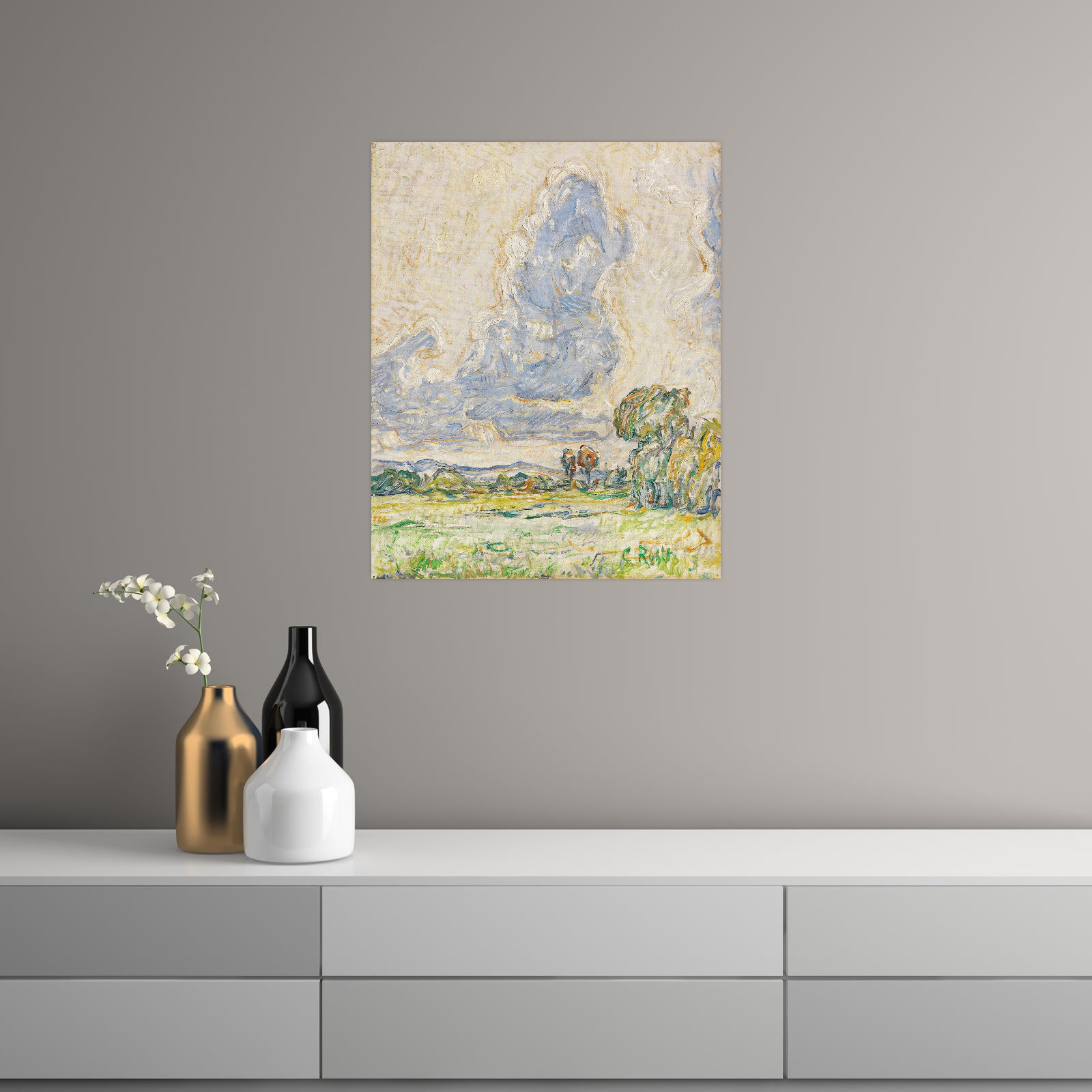 Umetnička slika ​Landschaft, Christian Rohlfs na platnu - NS Canvas Shop