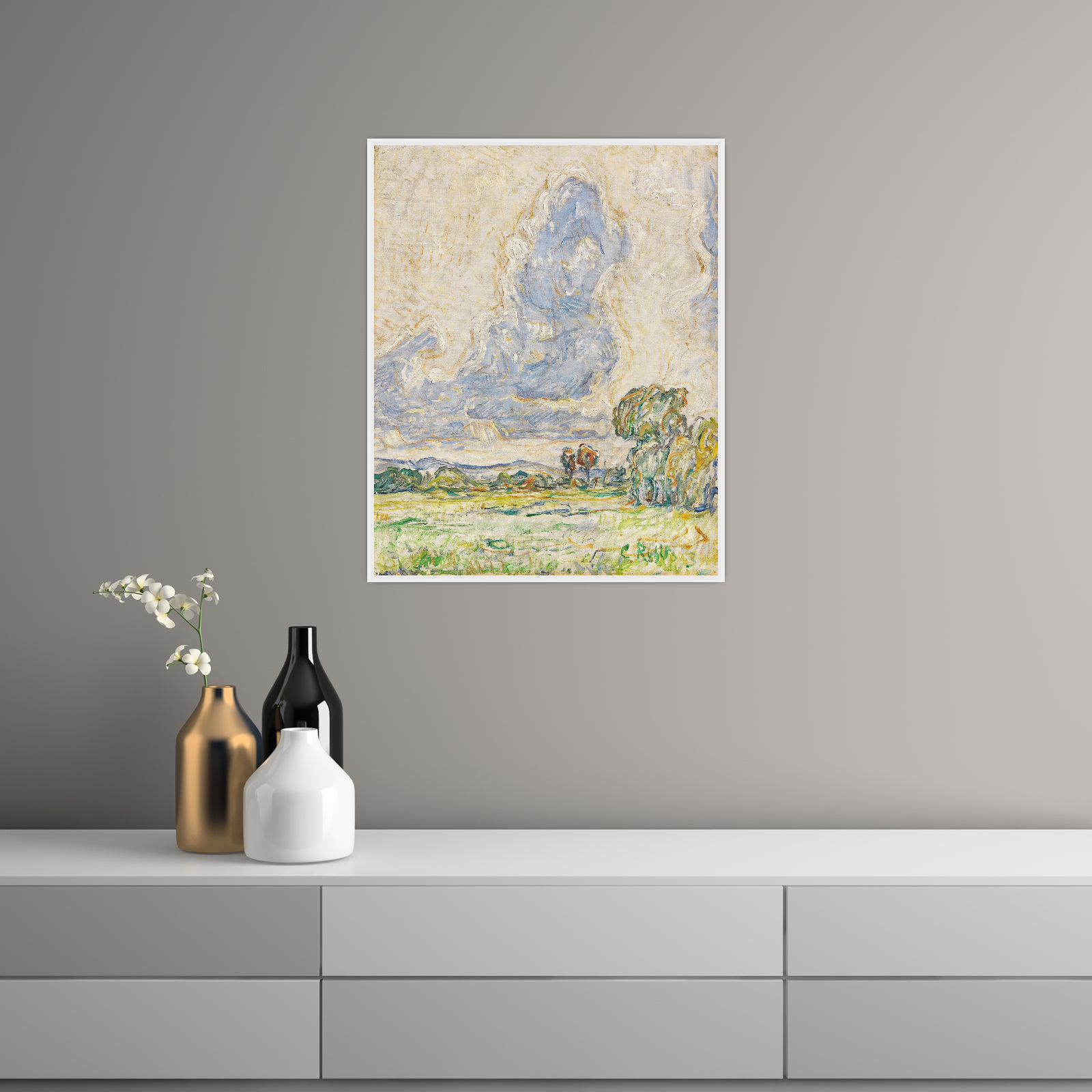 Umetnička slika ​Landschaft, Christian Rohlfs na platnu - NS Canvas Shop