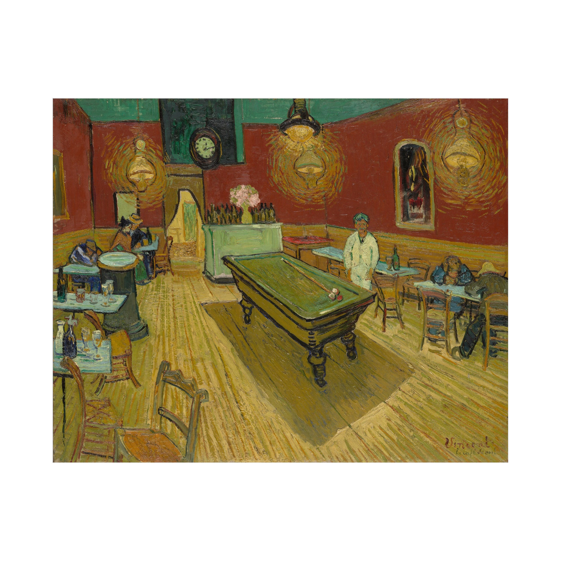 Umetnička slika ​Le café de nuit, Vincent van Gogh na platnu - NS Canvas Shop