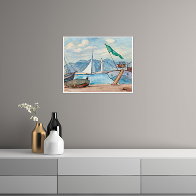 Umetnička slika ​Le port de Saint-Tropez, Henri Lebasque na platnu - NS Canvas Shop