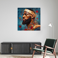 Umetnička slika ​Lebron sa ružama na platnu - NS Canvas Shop