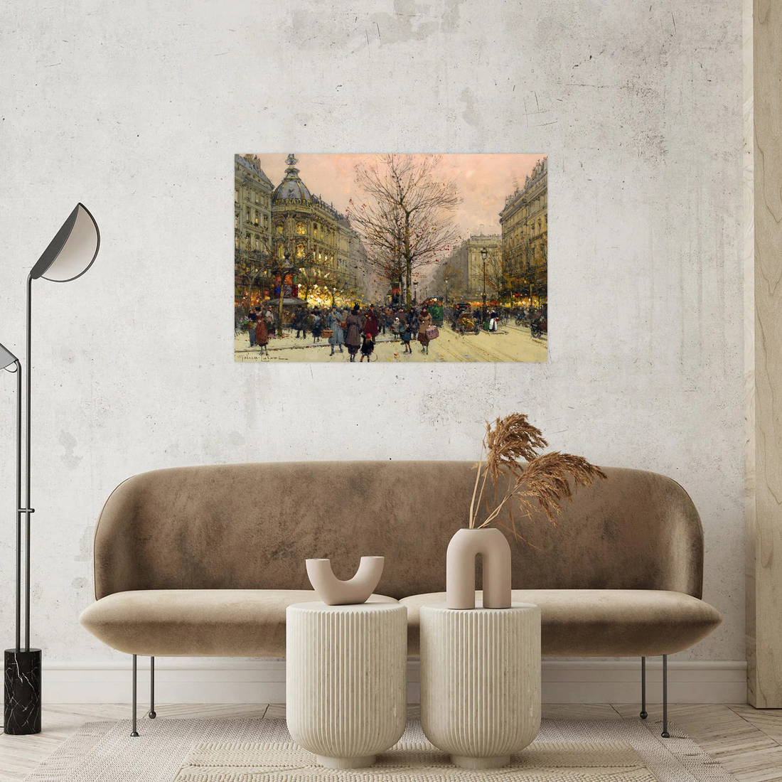 Umetnička slika ​Les Grands Boulevards, Paris,Eugène Galien-Laloue na platnu - NS Canvas Shop