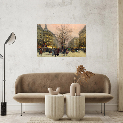 Umetnička slika ​Les Grands Boulevards, Paris,Eugène Galien-Laloue na platnu - NS Canvas Shop