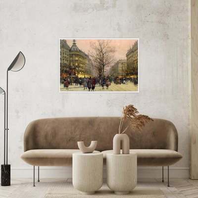 Umetnička slika ​Les Grands Boulevards, Paris,Eugène Galien-Laloue na platnu - NS Canvas Shop