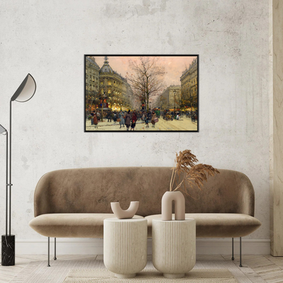 Umetnička slika ​Les Grands Boulevards, Paris,Eugène Galien-Laloue na platnu - NS Canvas Shop