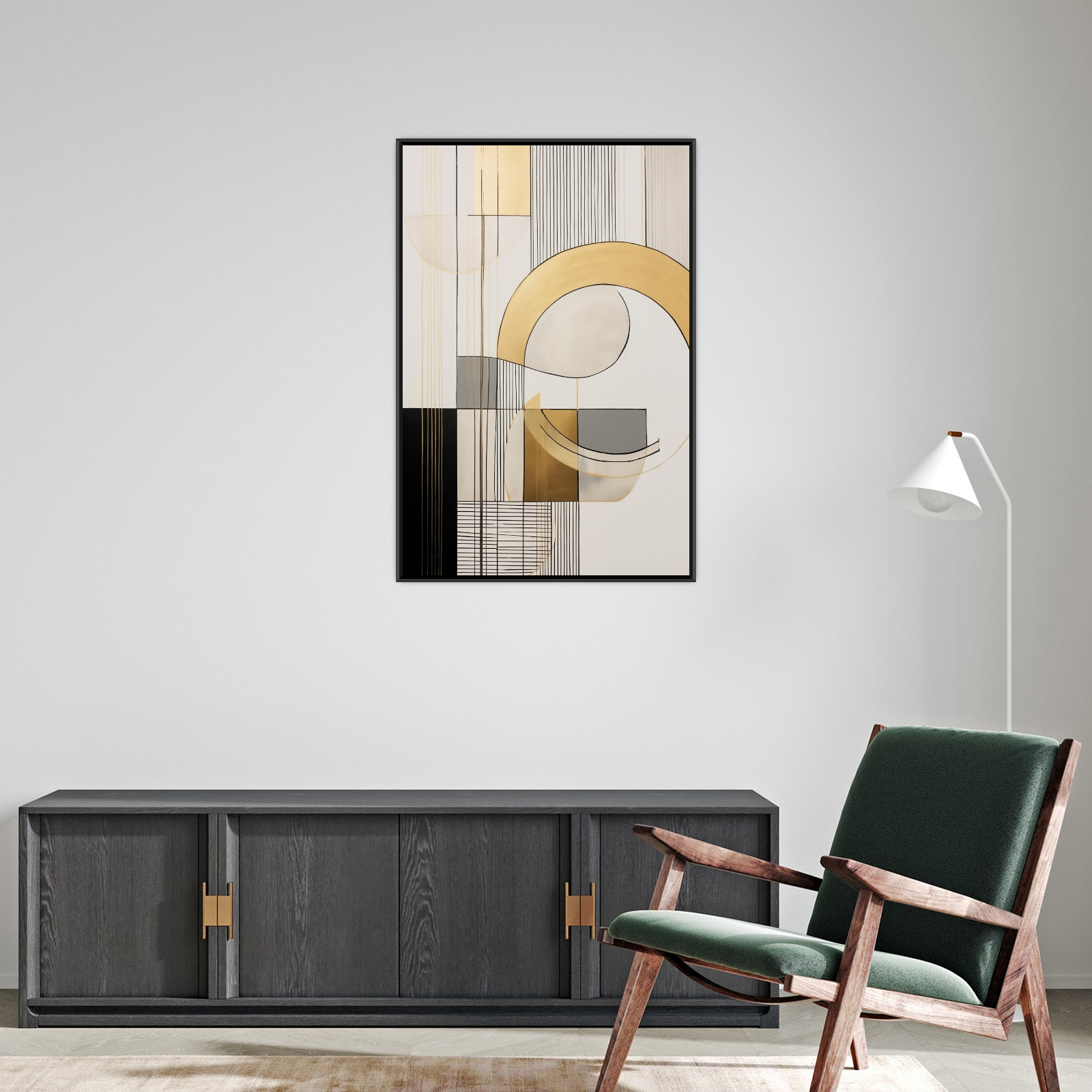 Umetnička slika ​Lirične linije na platnu - NS Canvas Shop