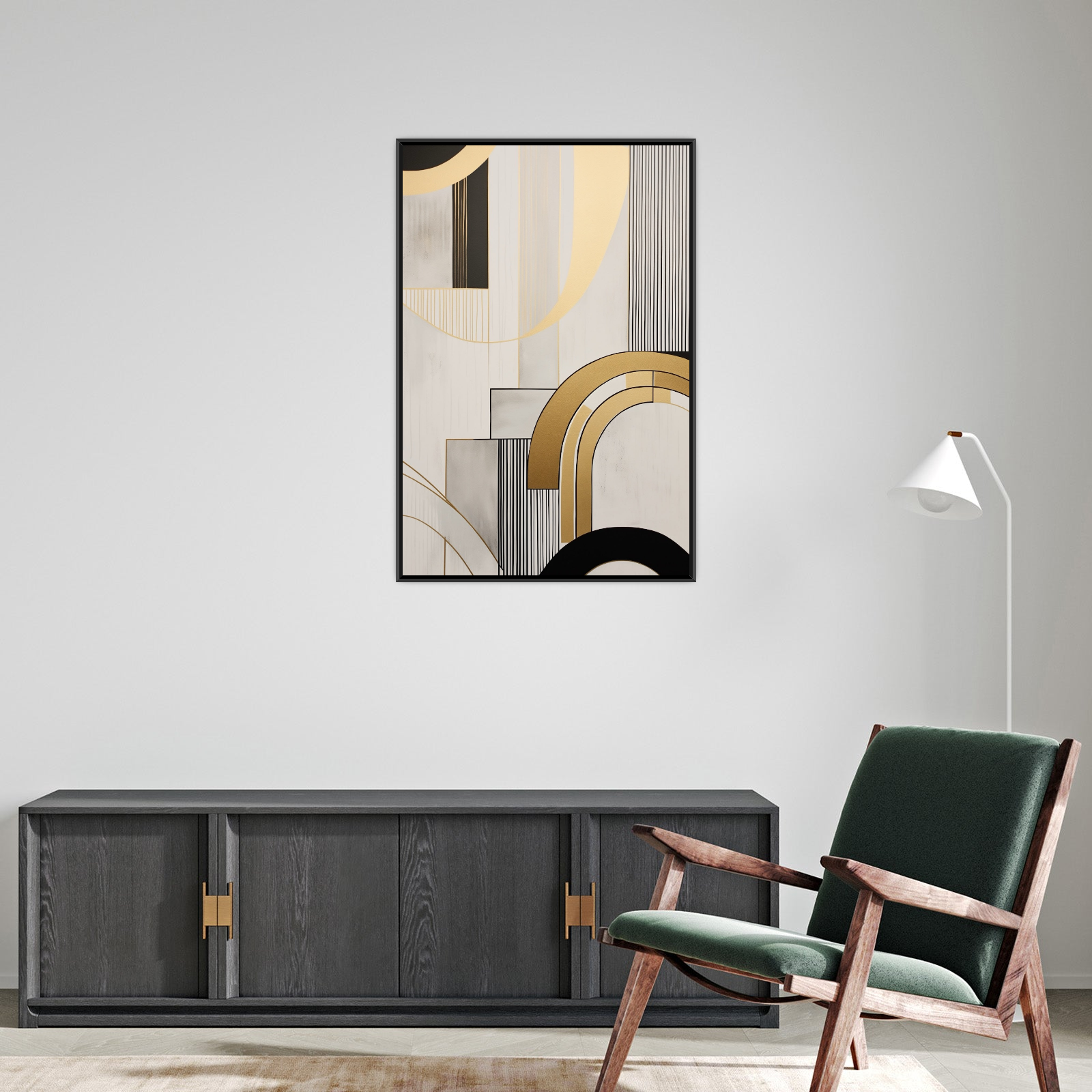 Umetnička slika ​Lirične linije 2 na platnu - NS Canvas Shop