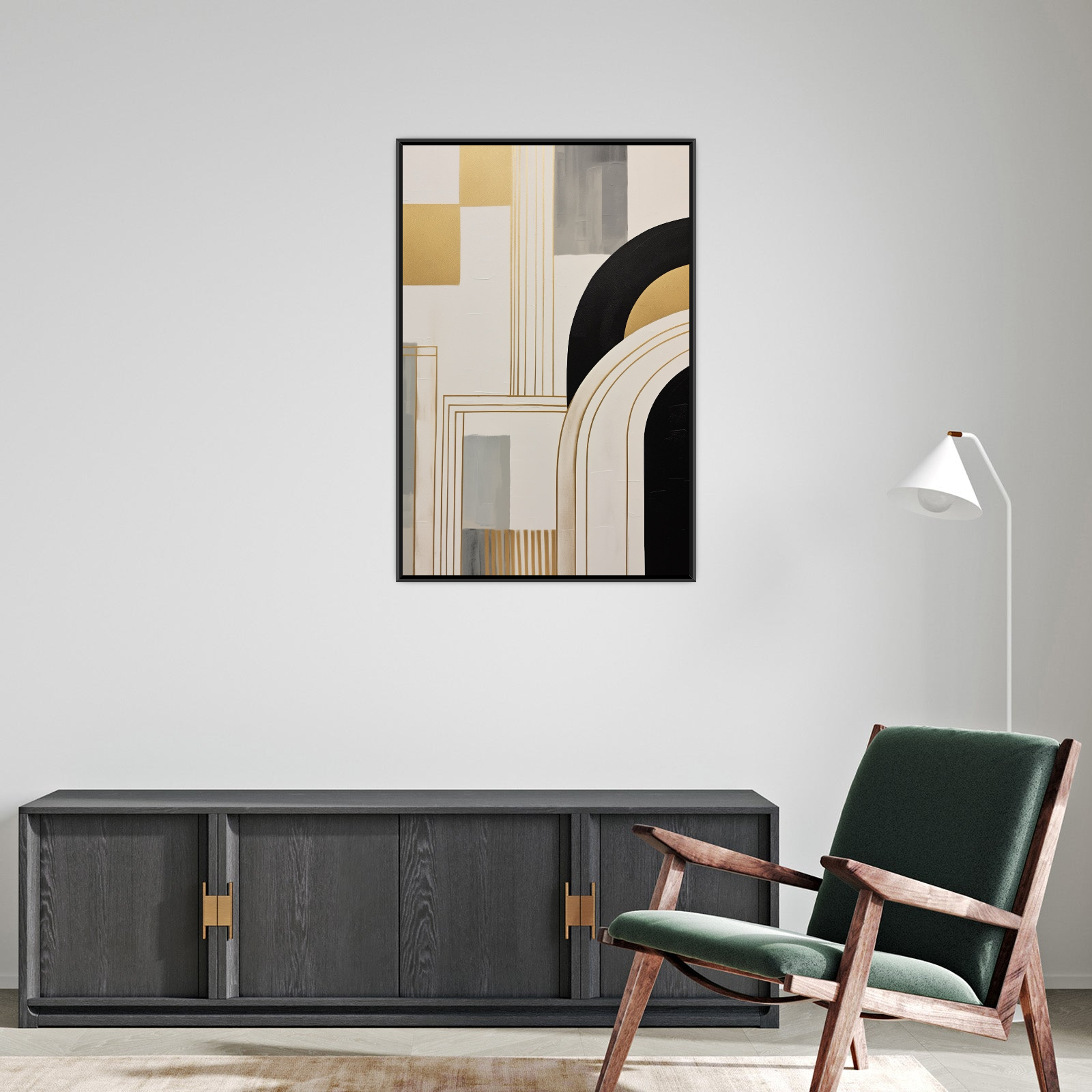 Umetnička slika ​Lirične linije 3 na platnu - NS Canvas Shop