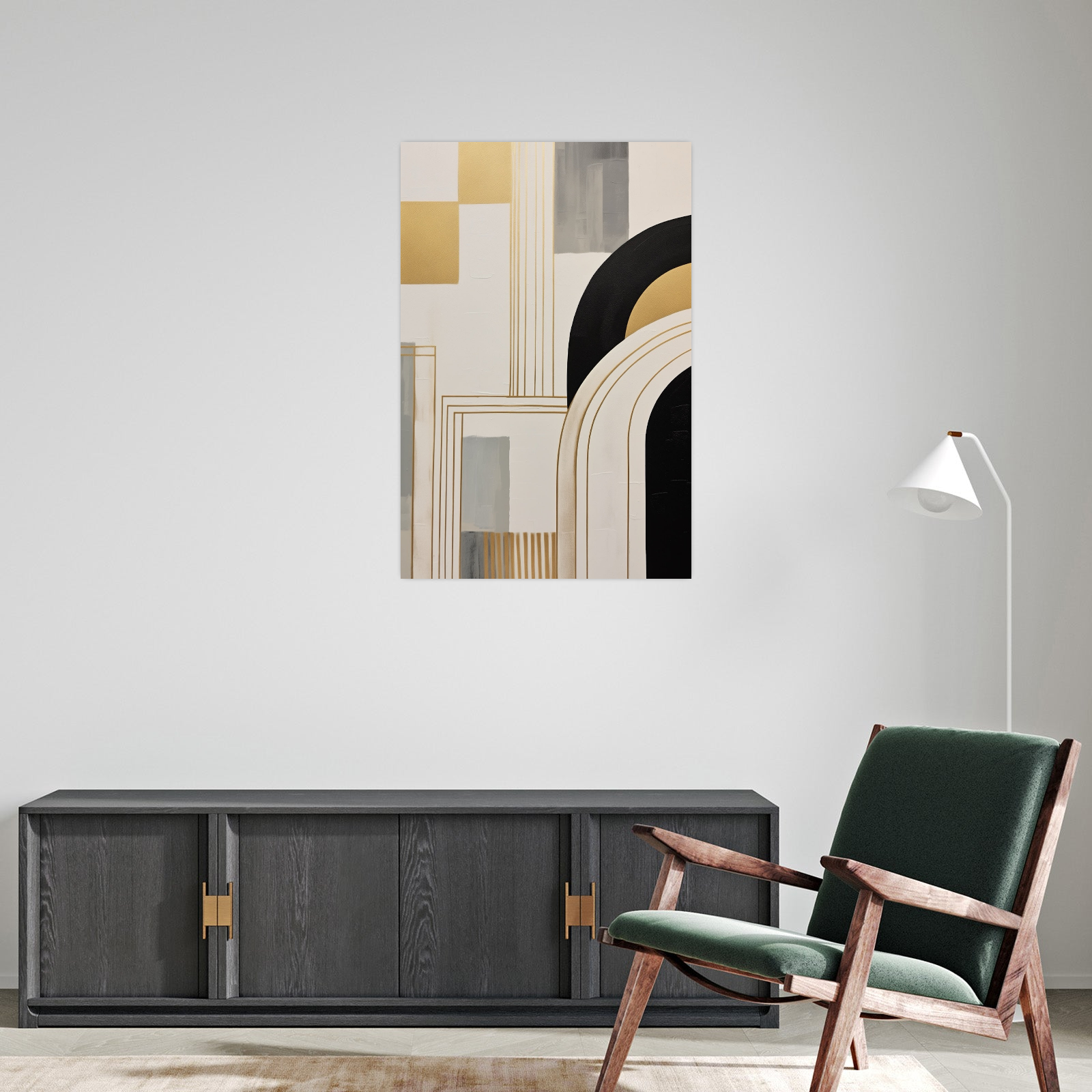 Umetnička slika ​Lirične linije 3 na platnu - NS Canvas Shop