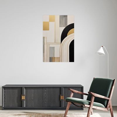 Umetnička slika ​Lirične linije 3 na platnu - NS Canvas Shop