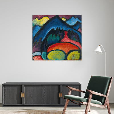 Umetnička slika ​Lithograph Blue, The Boat, Wassily Kandinsky na platnu - NS Canvas Shop