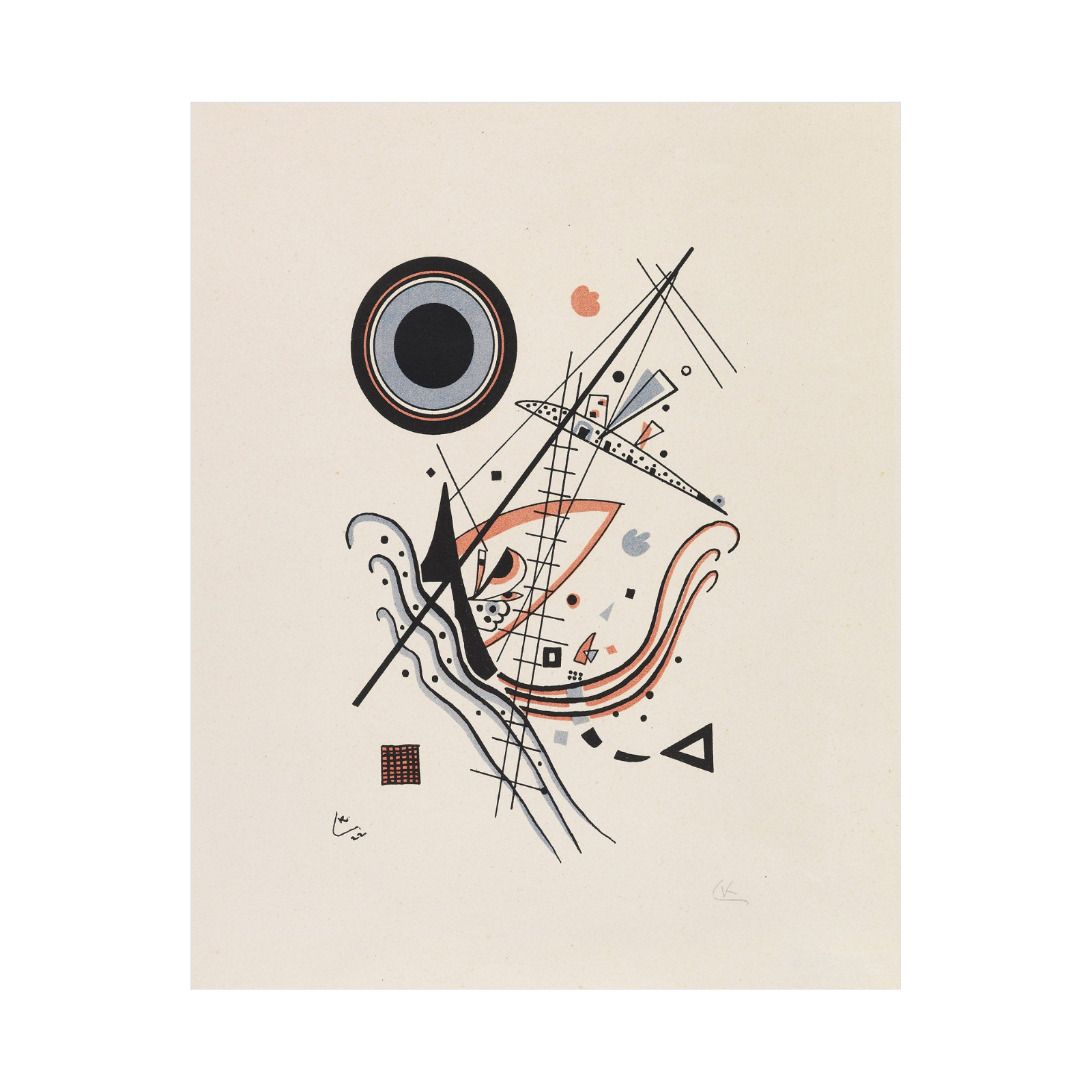 Umetnička slika ​Lithographie ‘Blau’, Wassily Kandinsky na platnu - NS Canvas Shop